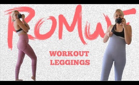 sporty leggings Try On Haul | Romwe leggings