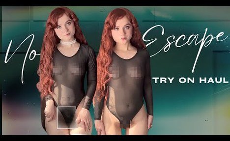 [4K] Transparent Dress Try-On Haul