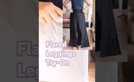 Flared leggings Try-On - Fit Test (One Pair Wins&hellip; Barely!) #shopping #unpacking #aliexpress #fashion