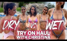 Dry vs Wet: Christina’s Ultra pretty two piece Try On Haul YouTube  video shoot