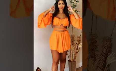 Orange Cut-Out Dress & Skirt Set | Try-On Haul
