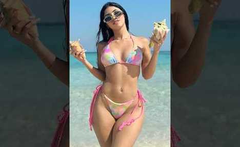 microkini try-on haul #shortsviral #welcometothebeach #bikini
