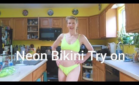 Super NEON  beachwear Try On Haul | BRIGHT Yellow vs Green SWIMWEAR