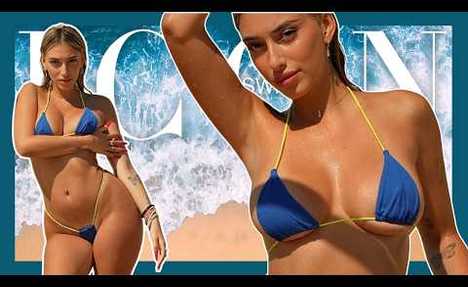 Swim Icon May |  string bikini try-on haul #swimsuit