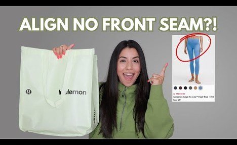 LULULEMON TRY ON - ALIGN tights WITH NO FRONT SEAM?!