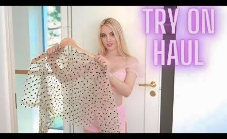 [4K] Transparent Micro bikini Try On Haul 2025 | No Bra | Curve Plus Size (USA)