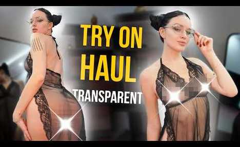 [4K USA] This DRESS Will Turn Heads!✨VERY SHEER+necklines=Wow Effect!NO BRA,NO PANTY!NEW sweet video review
