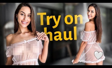 [4K USA] NEW FAIRY-STYLE PINK SLEEPWEAR! DELICATE TRANSPARENT TRY ON HAUL! PANTY + NO BRA vlog
