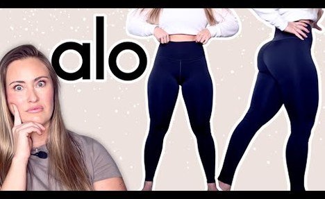 ALO WORTH THE HYPE? ALO YOGA HIGH WAIST AIRLIFT LEGGING TRY ON video review HAUL