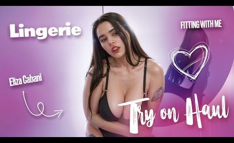 4K Sheer Lingerie Try On Haul with Eliza Cabani