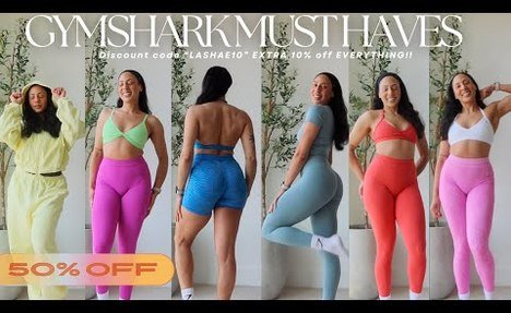 GYMSHARK SUMMER SALE MUST HAVES TRY ON HAUL 2025