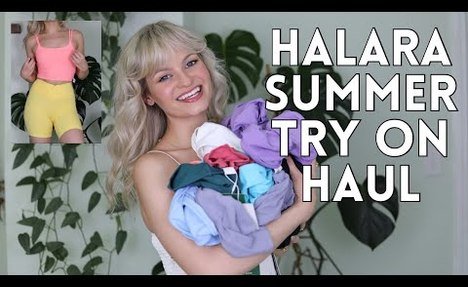 halara summer try on haul | biker shorts, leggings, tank tops, new summer colors 2025