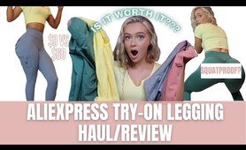 ALIEXPRESS & AMAZON yoga pants TRY ON HAUL & clothing haul | Best Cheap Scrunch Legging Dupes