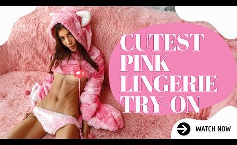 [4K] PINK LINGERIE TRY ON HAUL I CUTTEST SUITS THAT MELT HEARTS