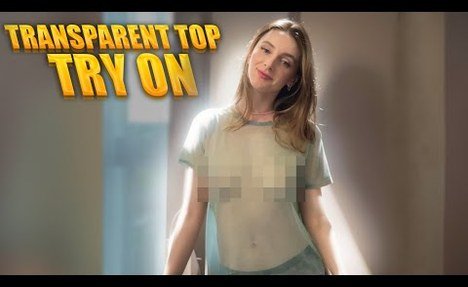 [4K] See - Everything Transparent Top | Try on Haul video review