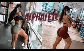 ALPHALETE TRY ON workout HAUL & clothing haul || amplify seamless sports & shorts NEW LAUNCH