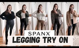Spanx Faux Leather leggings Try On Haul