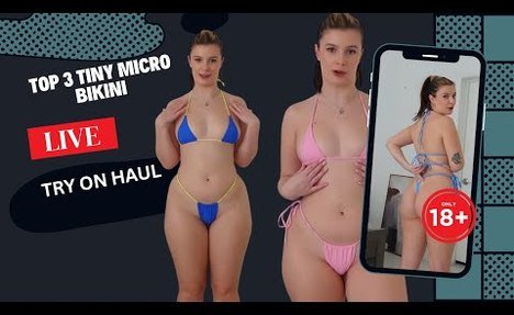 Top 3 TINY MICRO  bathing suit TRY ON HAUL *LIVE 2*