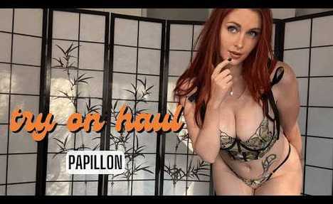 [4K] Try-On Haul - Lingerie Papillon
