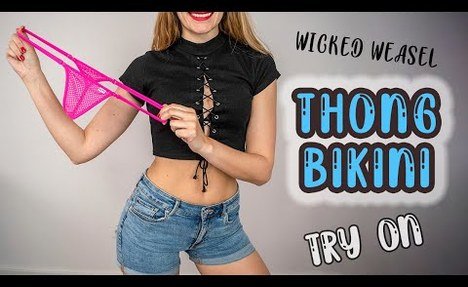 Bikinis TANGA WICKED WEASEL TRY ON HAUL