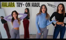 NEW HALARA FLARE yoga pants TRY ON HAUL