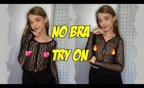 See-Through Blouses Try On Haul | No Bra Challenge