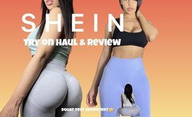 SHEIN LEGGING TRY ON HAUL - SQUAT TEST - HONEST try on - TUMMY CONTROL - CONTOUR LINES  - SEAMLESS