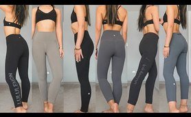 LULULEMON yoga pants TRY-ON HAUL + COLLECTION try on