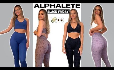 Alphalete black Friday Try-on Haul | Surface, Amplify, Alphalux tights + more!