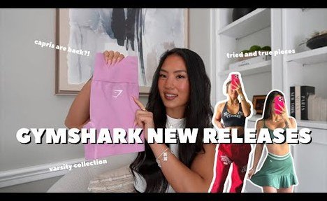 GYMSHARK NEW RELEASES | varsity collection, try on haul, size guide everything you need to know