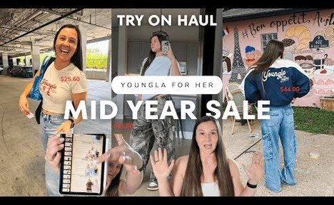 TRY ON HAUL | YoungLA For Her MID YEAR SALE ✨ (affordable great quality outfits)