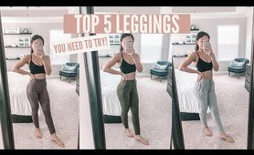 Top 5 gym yoga pants | try on haul!!