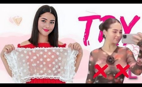 See through transparent try on haul | micro transparent lingerie &  two-piece swimsuit try on haul 2025 #2