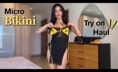 Micro  two-piece swimsuit Try on Haul - Swimsuit  bathing suit 2025 women's Clothing - Swimsuit High Waist Bikinis