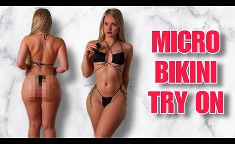 MICRO bikini - TRY ON HAUL ❤️ [4K & 360&deg; view]