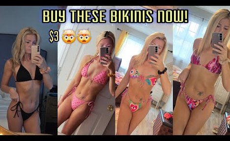 Summer  bathing suit Try On Haul: 9 Affordable Bikinis Honest video review!! Shein & Pink