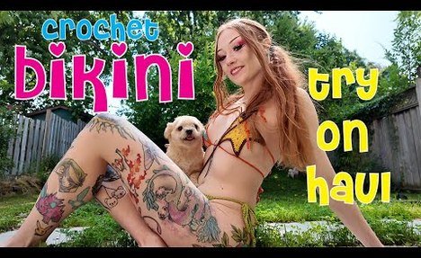 Crochet bikini Try on Haul