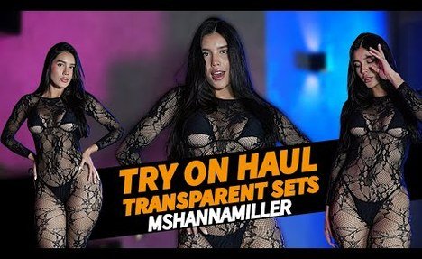 Transparent Lingerie Try On Haul