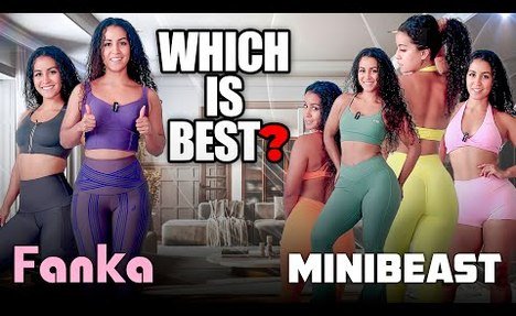 Try-On Haul - Fanka vs MiniBeast Athletic Wear | Best leggings & yoga pants Bras 2025