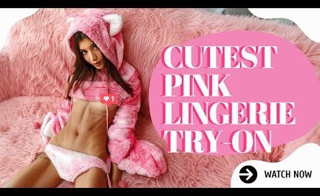[4K] PINK LINGERIE TRY ON HAUL I pretty SUITS COLLECTION