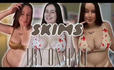 [4K] Skims Lingerie Try On Haul | Womens Clothing, Lingerie Try On Haul 2025