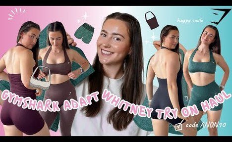 WHITNEY x GYMSHARK ADAPT FLECK TRY-ON HAUL (medium)