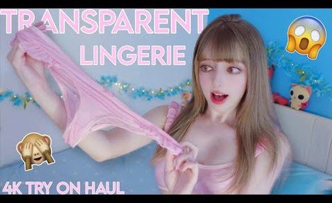 TRANSPARENT LINGERIE !? 4K Try On Haul !