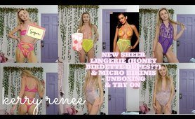 gigantic #sheer & #cheap undies try on #haul (honey birdette dupes!?) & MORE