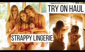 Strappy Lingerie Try On Haul with Steph, Kitten With Fangs, and Caitlyn Sway