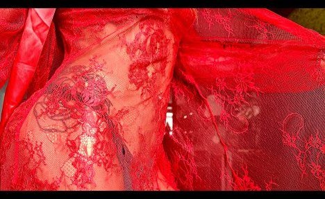 Transparent Cleaning Cool Lingerie Try-On Haul | see Through Clean lingerie Red Dress review Dancing