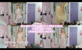 large sheer vintage undies try on haul