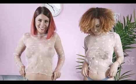 transparent lingerie try on haul see through cute alise thong vlog