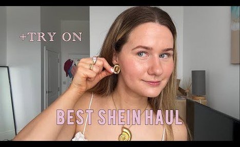 SHEIN TRY-ON HAUL: jewellery, tops,  swimsuit.