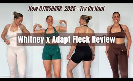 Gymshark Whitney x Adapt Fleck Try-On Haul 2025 | Honest video + Sizing Tips